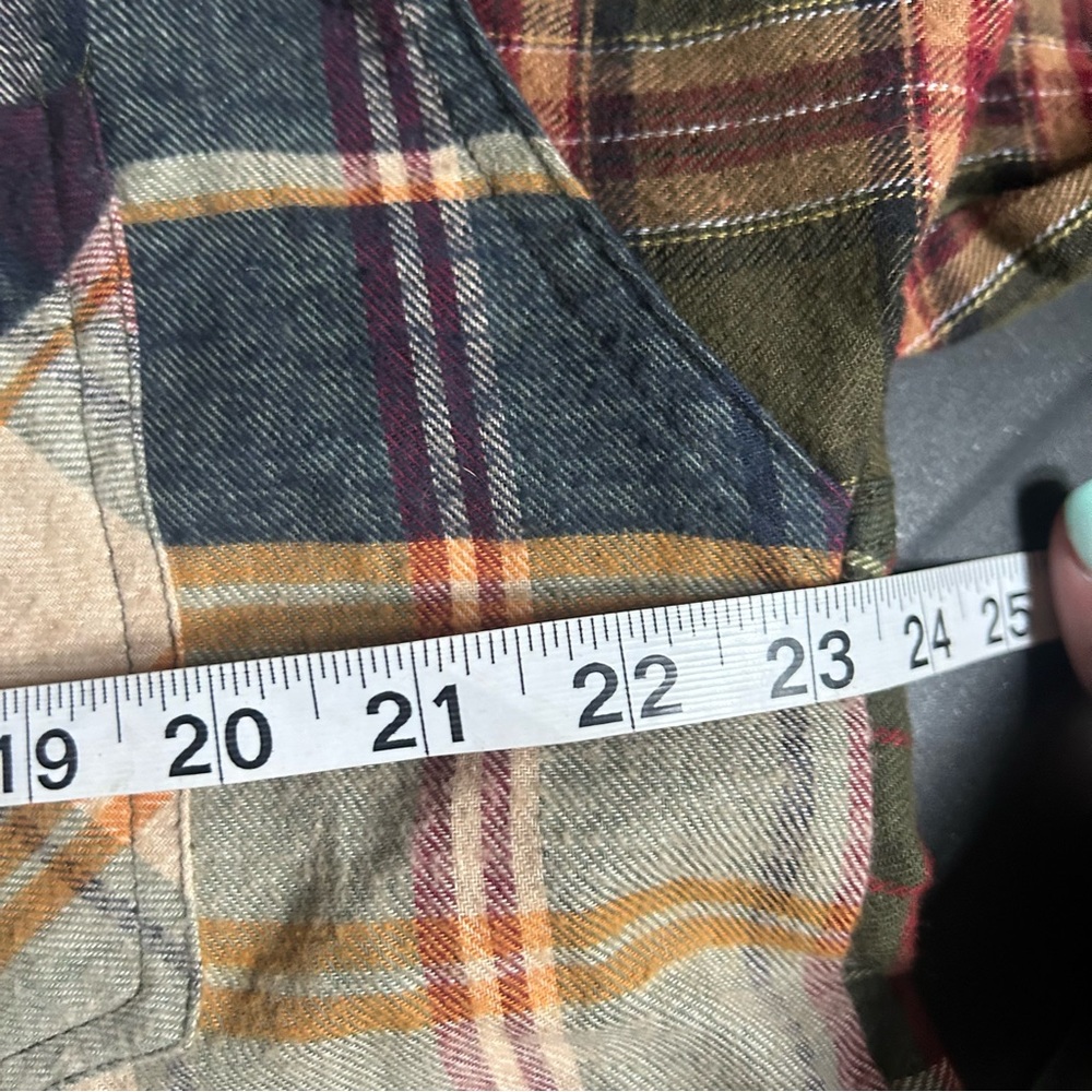 Backroad Blues Patchwork Mixed Plaid Flannel Shir… - image 6